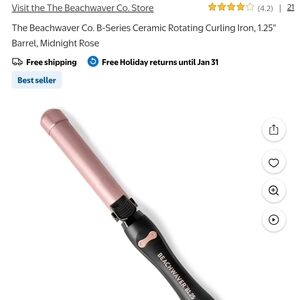 Beachwaver B-Series Curling Iron - Pink and Black